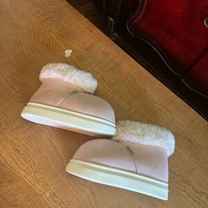 Pink mingsheng booties